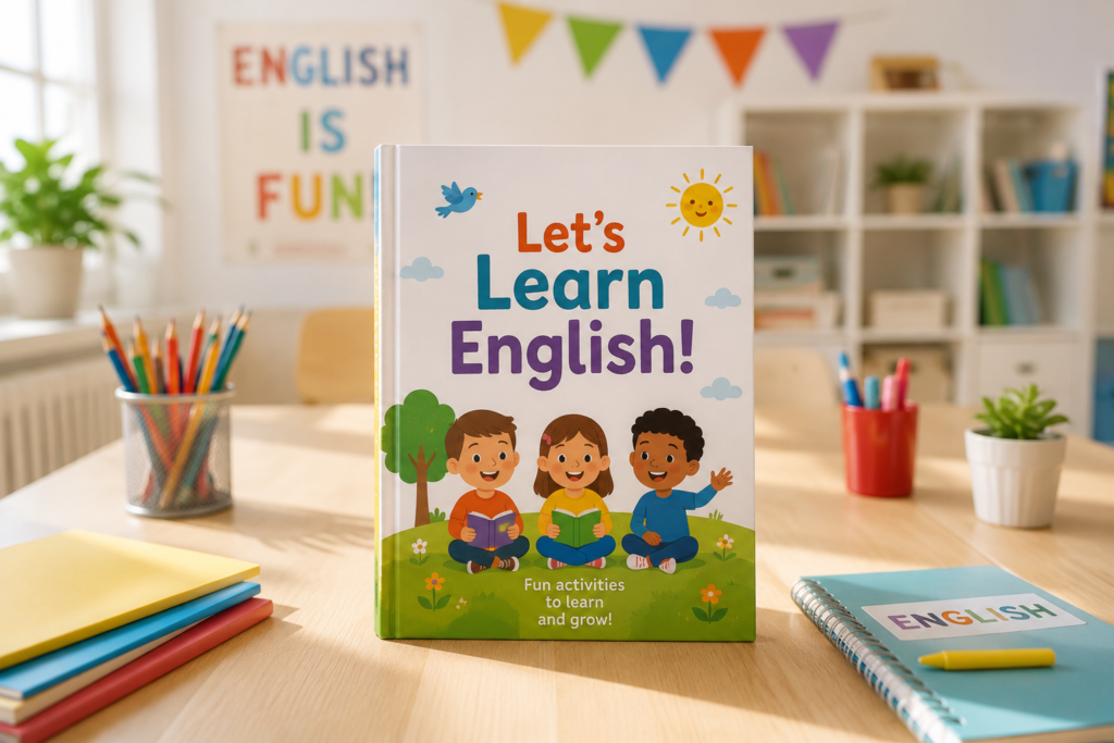 Libro de inglés infantil utilizado en actividades y dinámicas en inglés para niños